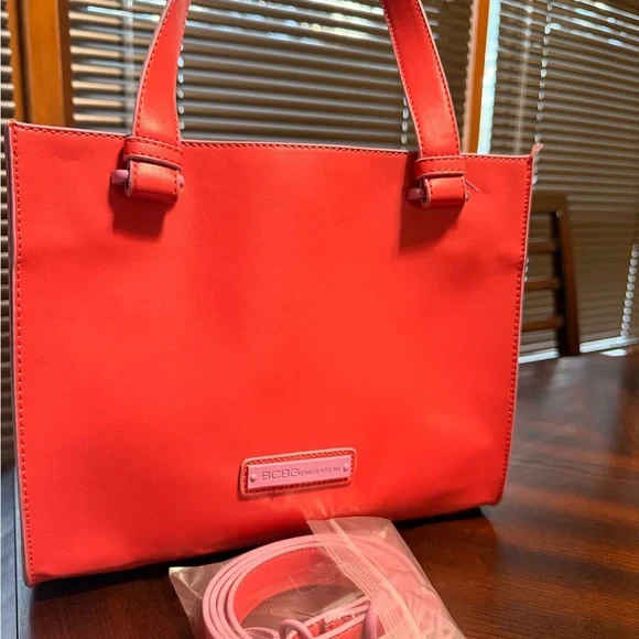 BCBGeneration Vibrant Red Tote - Picture 1 of 4